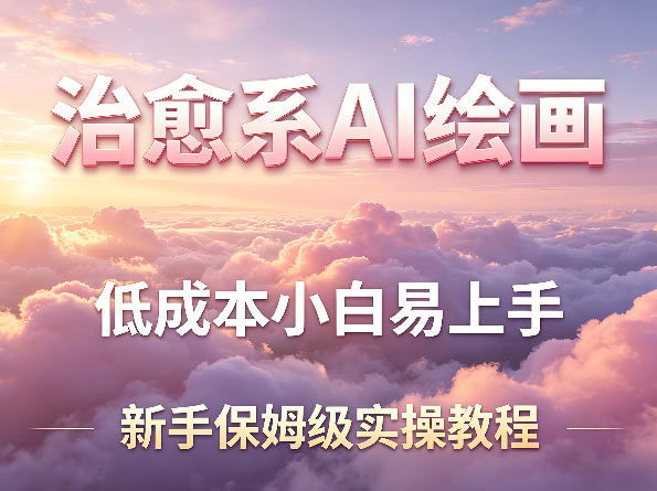 治愈系AI绘画提示词项目，低成本小白易上手，每天10分钟，新手保姆级实操教程-亮剑学堂